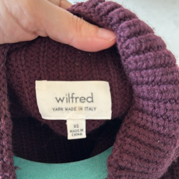 Wilfred Italian wool sleeveless cowl neck sweater - Picture 3 of 4